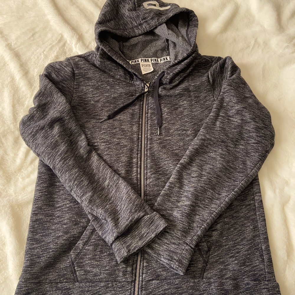 Victoria’s Secret pink zip up hoodie size small